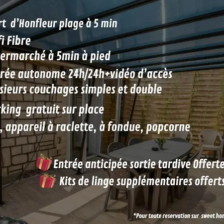 Spacieux Terrasse Parking Gratuit Sur Place 5min Port D'honfleur 翁弗勒尔